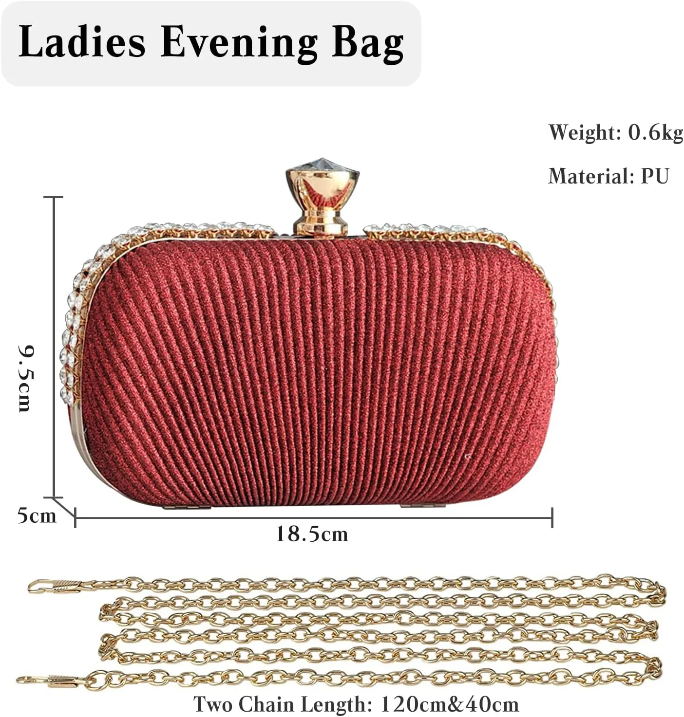 Women Clutch Bag Rhinestone Evening Bag Bridal Wedding Bag Elegant Crossbody Bag
