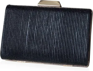 Women Evening Bag Pleated Clutch Bag Bridal Wedding Purse Ladies Shoulder Bag Handbag With Detachable Chain