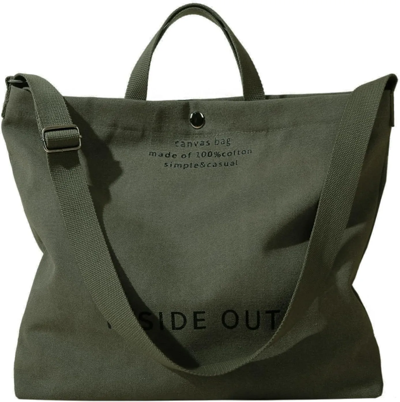 Women Large Canvas Tote Handbags Casual Shoulder Work Bag Crossbody Top Handle Bag Cross-body Handbags