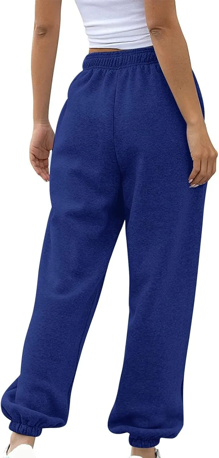 Women Linen Blend Summer Y2K Fashion Pant Trousers Elastic Waist Baggy Stretchy Loose Fit Pant Trousers Office