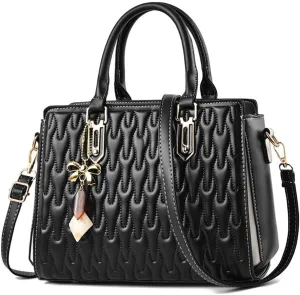 Women Soft Leather Top Handle Purses Fashion Top Handle Satchel Handbags Elegant Shoulder Crossbody Bag Totes (Green)