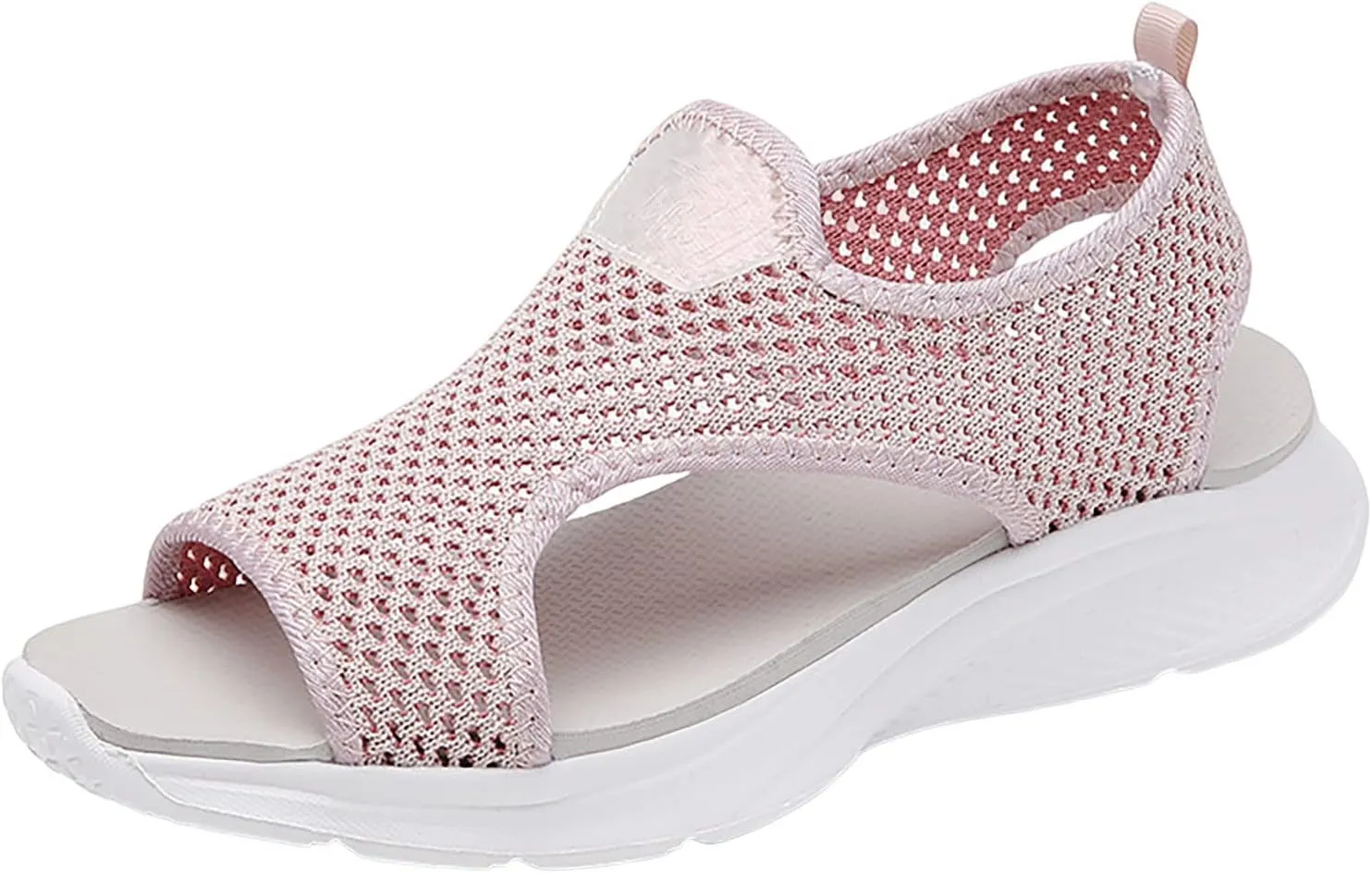 Women Summer Mesh Beach Slip On Sport Hollow Casual Open Toe Flat Soft Bottom Breathable Shoes S Women Sandals