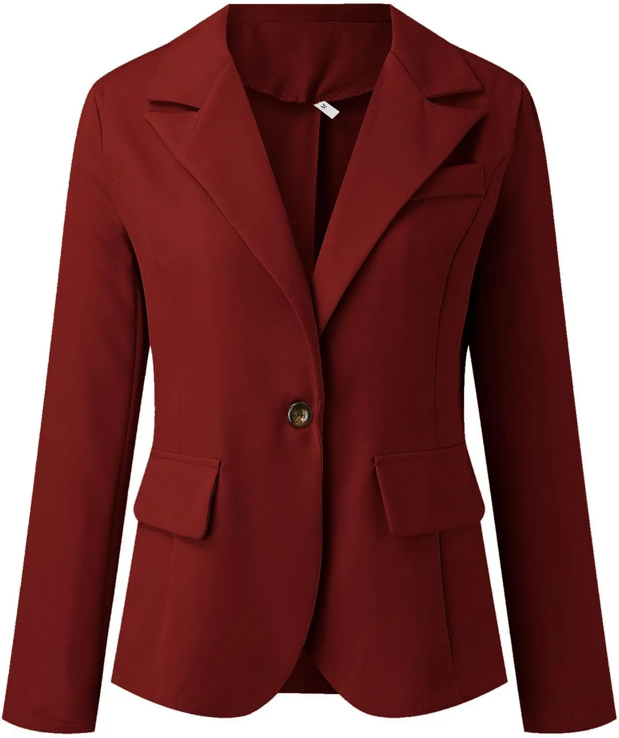 Women's Blazer Open Front Casual Bussiness Blazers Notch Collar Long Sleeve Lapel Jacket Work Office Suit Jackets