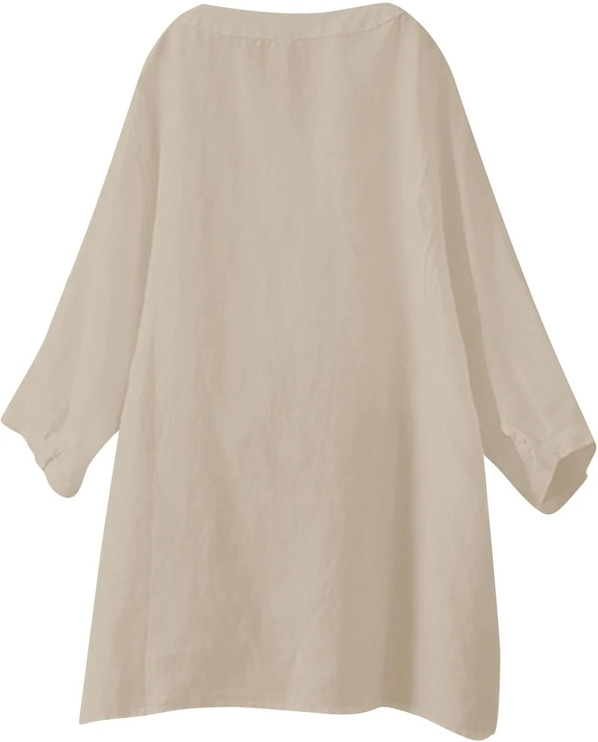 Womens Button Down Shirts Linen Cotton Solid Short Sleeve Blouses V Neck Leisure Top 2025 Summer Oversized Loose