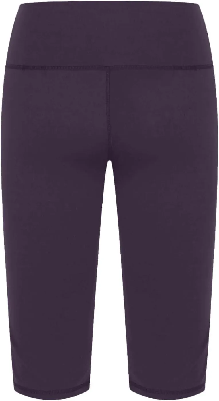 Womens Capri Leggings, Women's Casual Knee Length Capris Workout Summer High Waist Yoga Pants Soft Solid Short Leggings