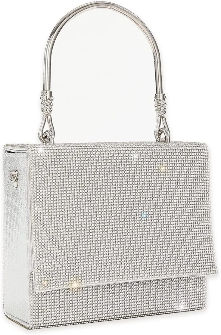Women's Evening Bag Rhinestone Clutch Bag Crystal Purse Sparkly Glitter Shoulder Bag