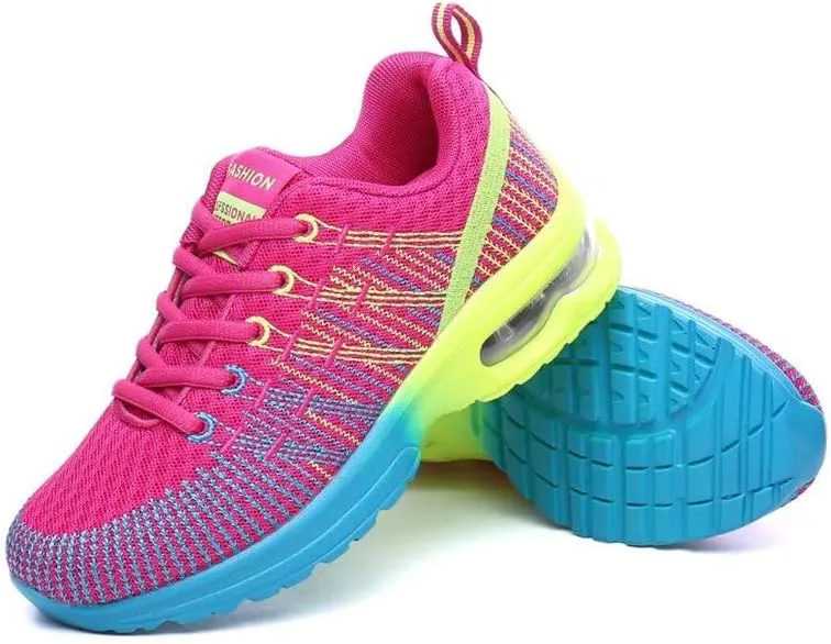 Women's Fashion Mixed Color Mesh Sneakers for Walking Sport