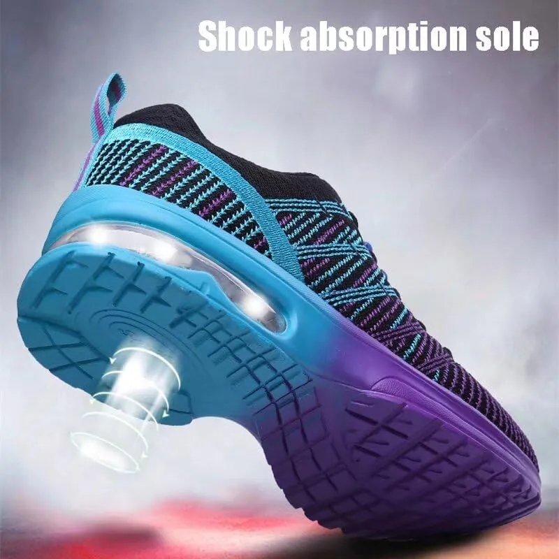Women's Fashion Mixed Color Mesh Sneakers for Walking Sport
