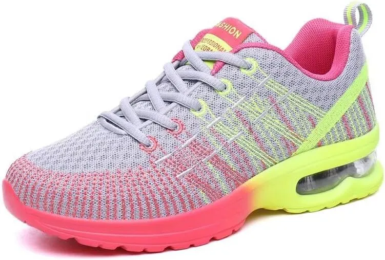 Women's Fashion Mixed Color Mesh Sneakers for Walking Sport