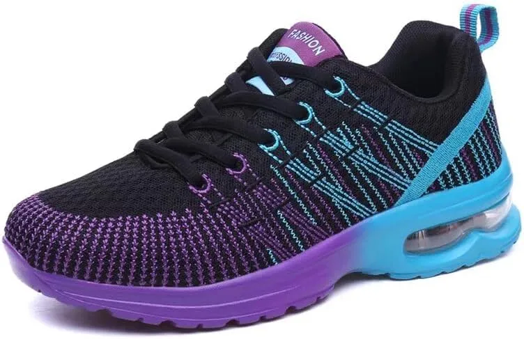 Women's Fashion Mixed Color Mesh Sneakers for Walking Sport