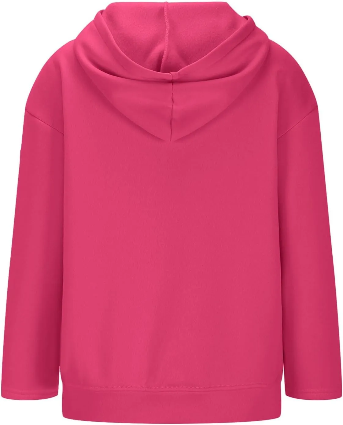 Womens Hoodie 2024 Oversized Sweatshirt Fleece Soft Hoodie Sweatshirts Solid Color Long Sleeve Pullover Top With Pocket