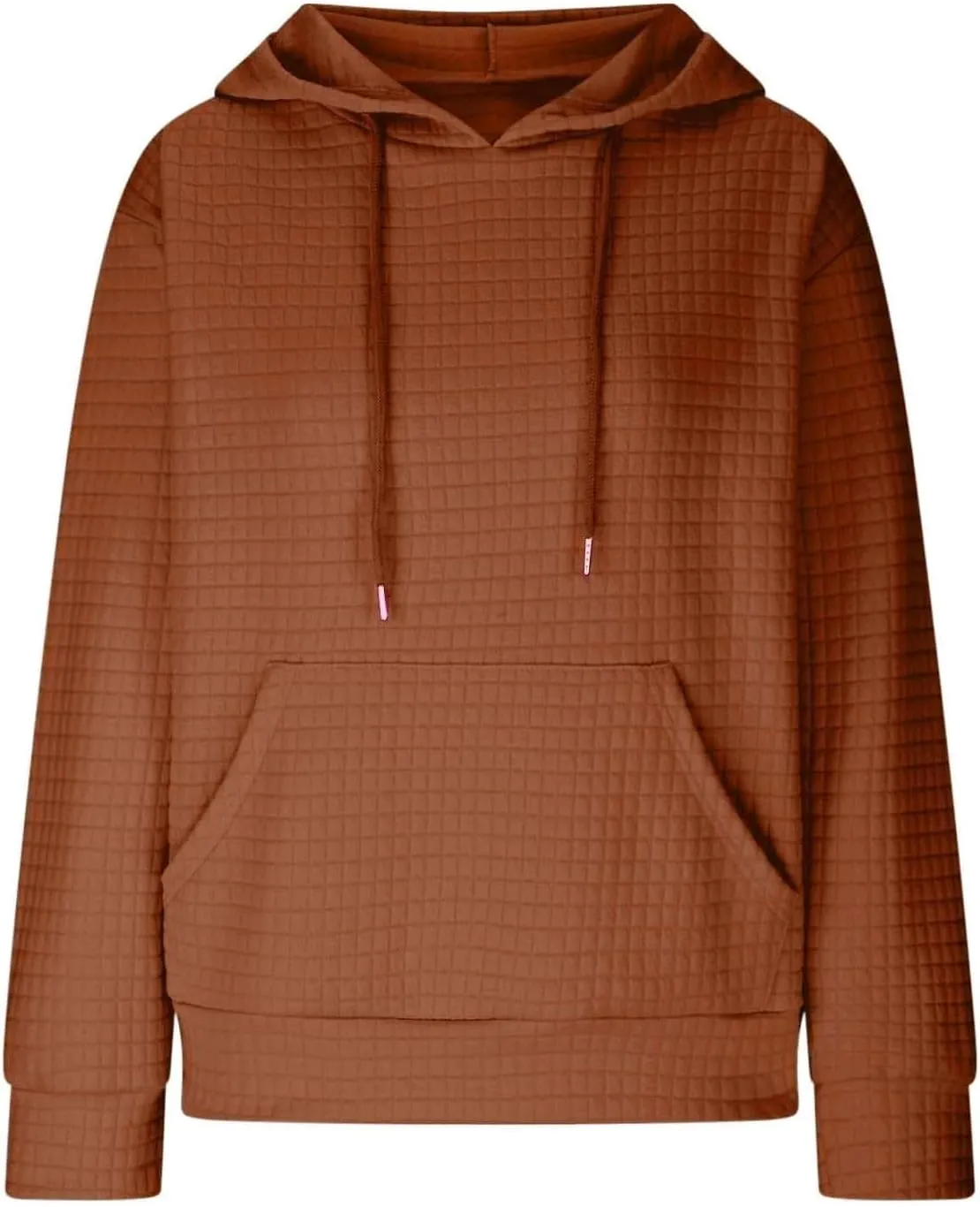 Womens Hoodies Pullover Long Sleeve Oversized Sweatshirt Fall Outfits Drawstring Hooded Sweatshirts with Pocket
