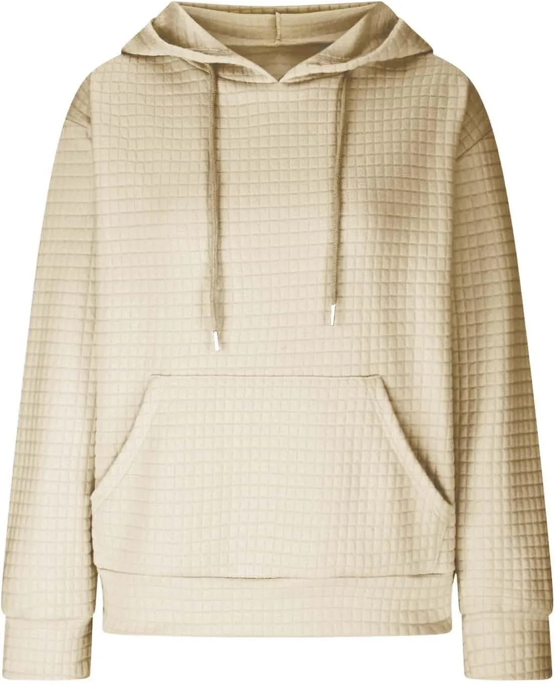 Womens Hoodies Pullover Long Sleeve Oversized Sweatshirt Fall Outfits Drawstring Hooded Sweatshirts with Pocket