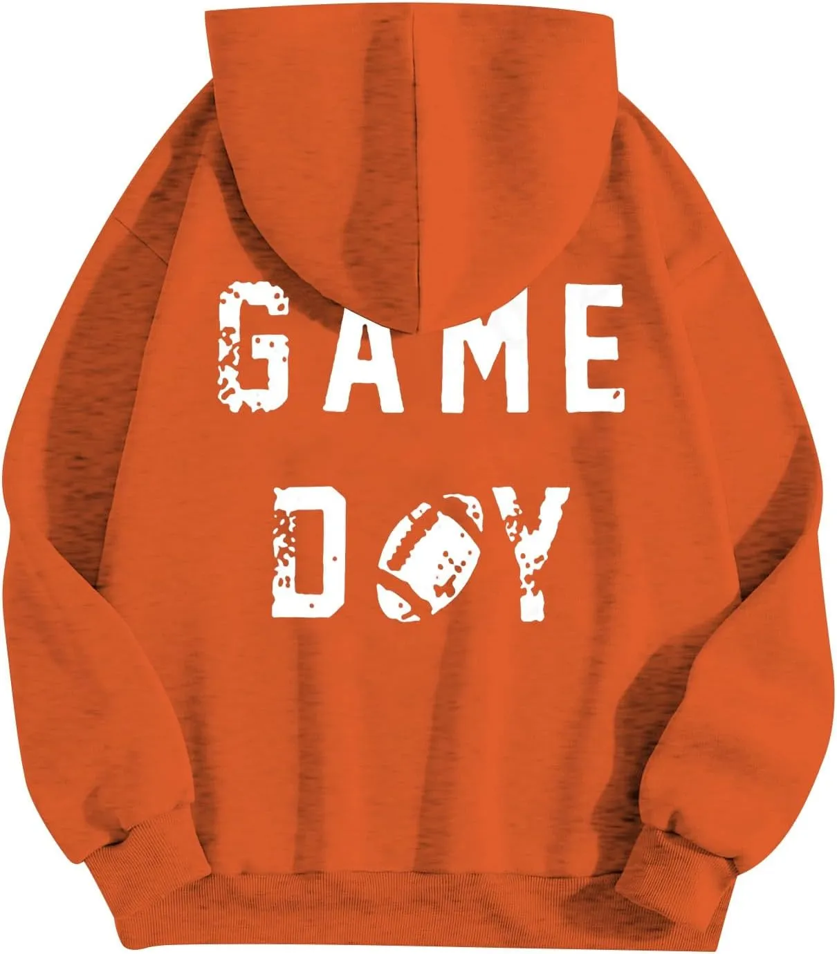 Women's Novelty Letter Print Zip Up Hoodies Hip Hop Basic Autumn Winter Oversized Baggy Drawstring Pullover with Pockets