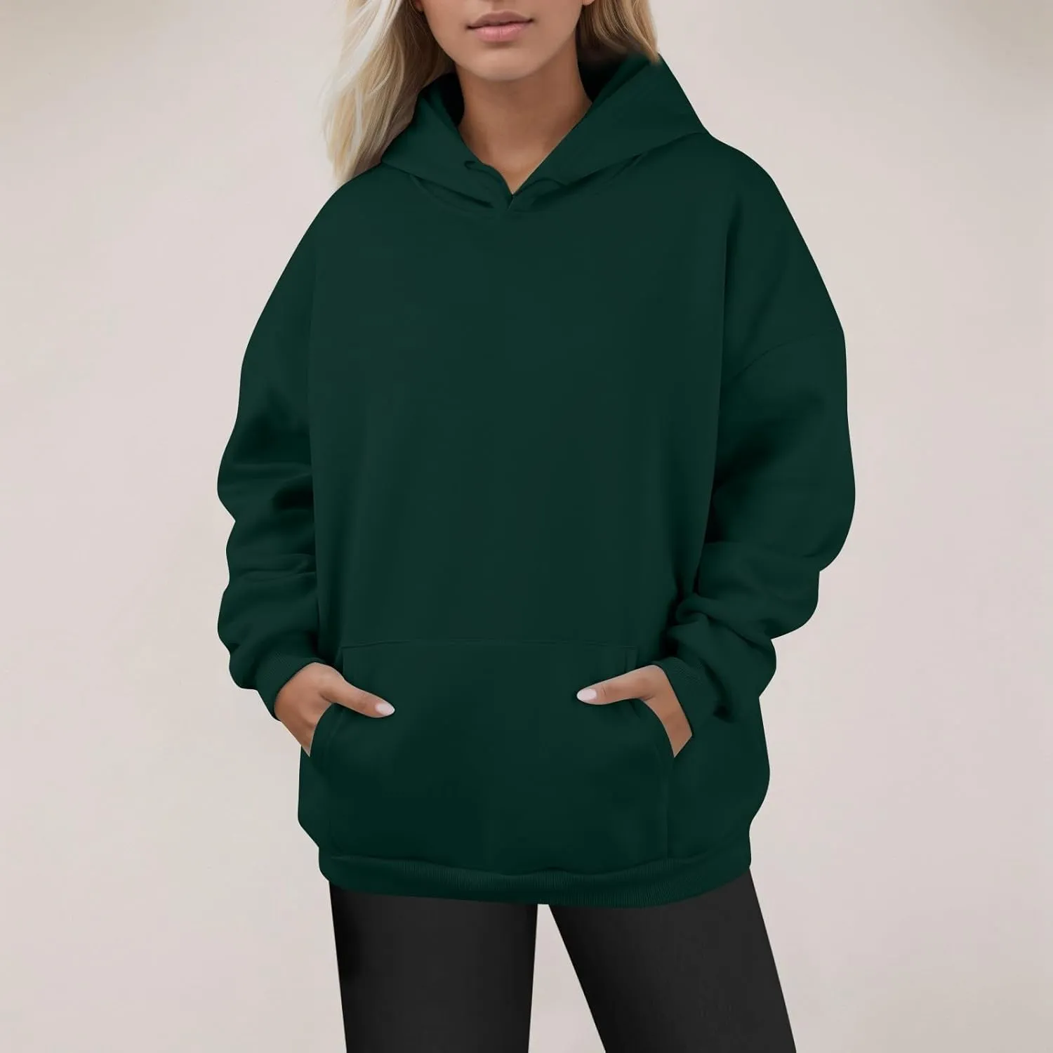 Womens Oversized Hoodies Lightweight Fleece Sweatshirts Casual Long Sleeve Pullover Tops Fall Outfits 2024