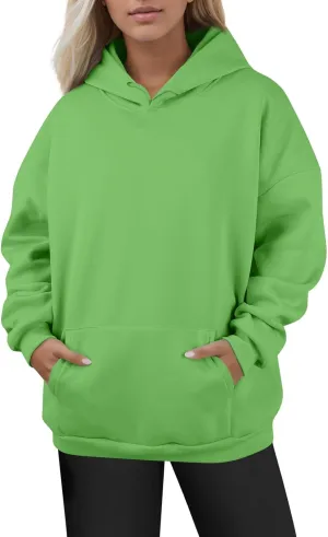 Womens Oversized Hoodies Lightweight Fleece Sweatshirts Casual Long Sleeve Pullover Tops Fall Outfits 2024