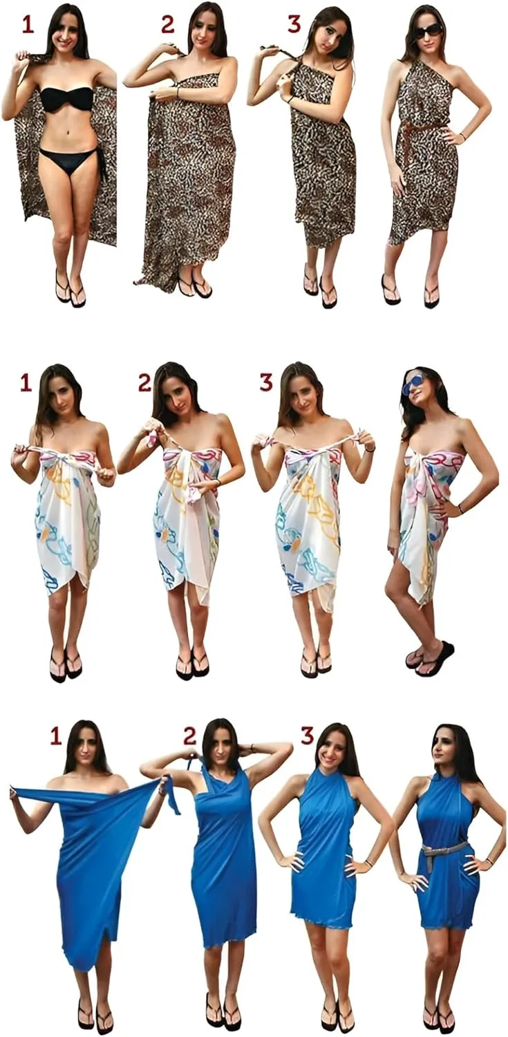 Women's Sarong Wraps For Women Beach Cover Up Skirt Swimsuit Wrap Pareo Coverups