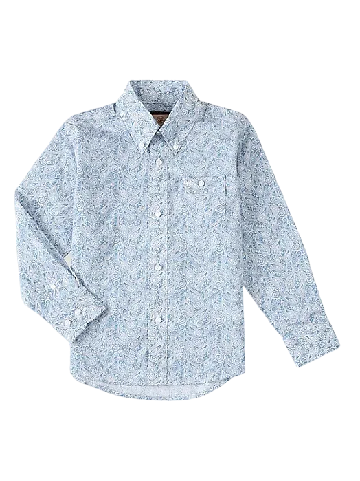 Wrangler Boy's Icey Paisley Classic Print Shirt