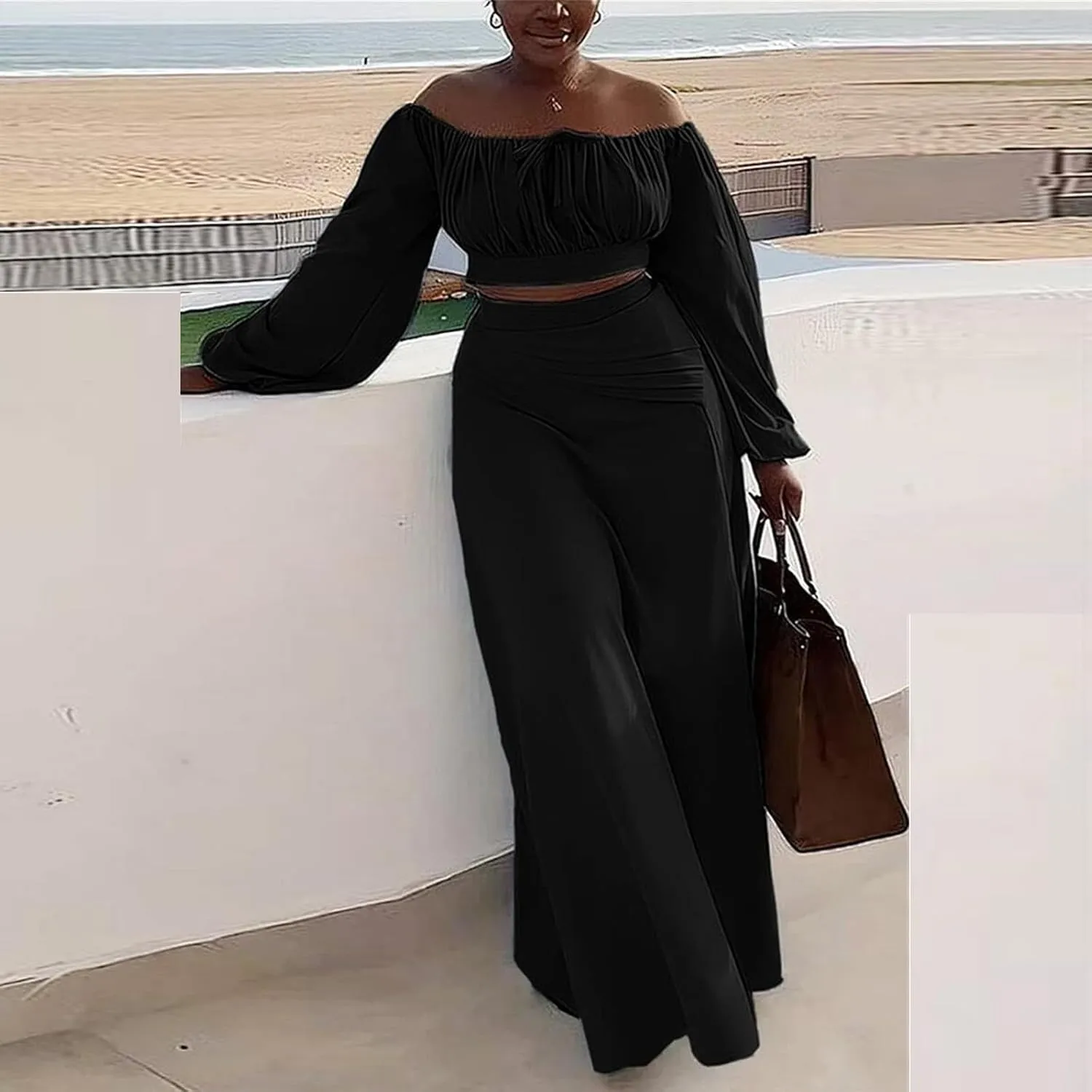 XOWRTE Womens Summer Plus Size Sleeveless Tank Dresses Casual Chiffon Loose Flowy Ruffle Tiered Midi Dress Wedding Cocktail