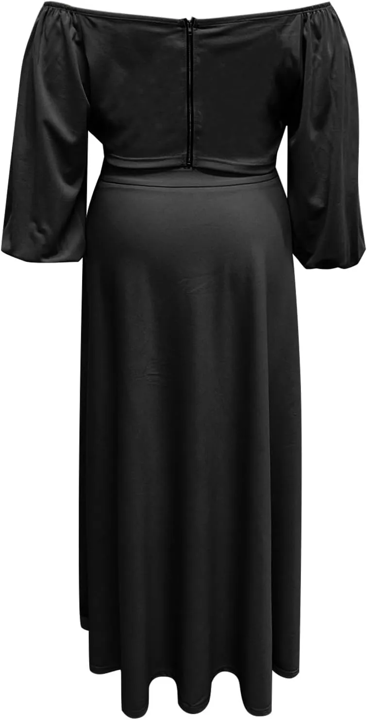 XOWRTE Womens Summer Plus Size Sleeveless Tank Dresses Casual Chiffon Loose Flowy Ruffle Tiered Midi Dress Wedding Cocktail